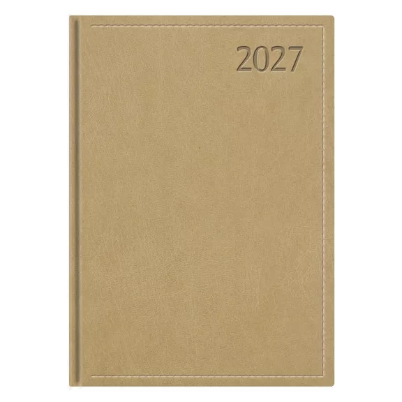 Határidőnapló TOPTIMER Traditional T010 A/4 heti fehér lapos bézs 2027