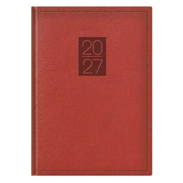   Határidőnapló TOPTIMER Classic C021 A/5 napi sárga lapos bordó 2027