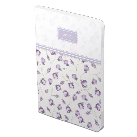 Határidőnapló TOPTIMER Joy Flexi F012 B/6 heti fehér lapos Lila 2027 Határidőnapló TOPTIMER Joy Flexi F012 B/6 heti fehér lapos Lila 2027