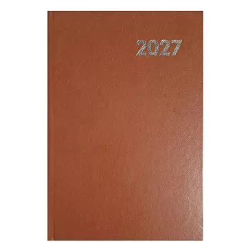 Határidőnapló ALISCA A/4 heti fehér lapos barna 2027