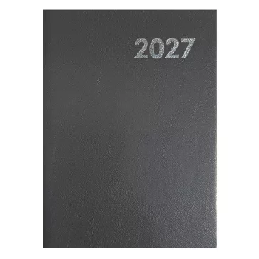 Határidőnapló ALISCA B/5 napi fehér lapos szürke 2027