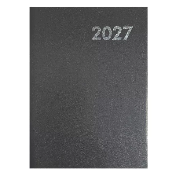 Határidőnapló ALISCA B/6 napi fehér lapos szürke 2027 Határidőnapló ALISCA B/6 napi fehér lapos szürke 2027