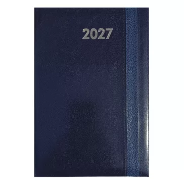   Határidőnapló ALISCA Rebel varrott B/6 napi fehér lapos kék 2027