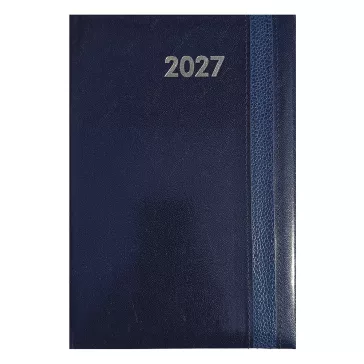   Határidőnapló ALISCA Rebel varrott A/4 heti fehér lapos kék 2027
