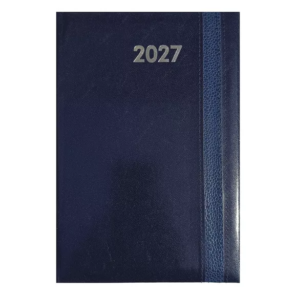 Határidőnapló ALISCA Rebel varrott A/4 heti fehér lapos kék 2027 Határidőnapló ALISCA Rebel varrott A/4 heti fehér lapos kék 2027