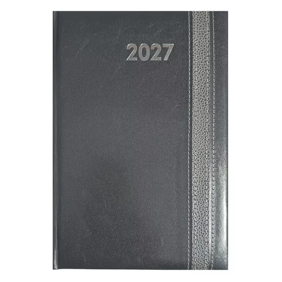 Határidőnapló ALISCA Rebel varrott A/4 heti fehér lapos szürke 2027 Határidőnapló ALISCA Rebel varrott A/4 heti fehér lapos szürke 2027
