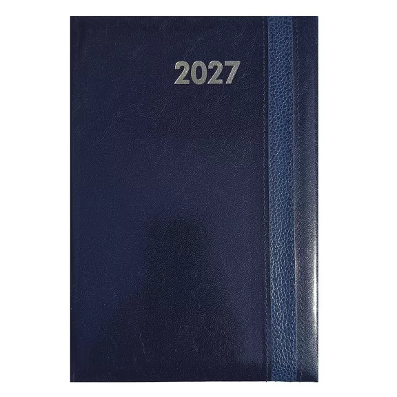 Határidőnapló ALISCA Rebel varrott B/5 heti fehér lapos kék 2027 Határidőnapló ALISCA Rebel varrott B/5 heti fehér lapos kék 2027