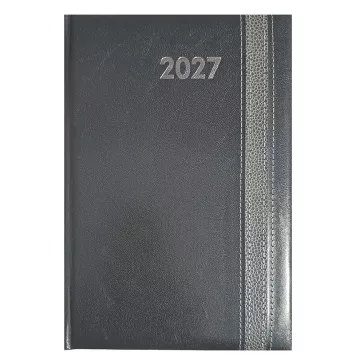   Határidőnapló ALISCA Rebel varrott B/5 heti fehér lapos szürke 2027