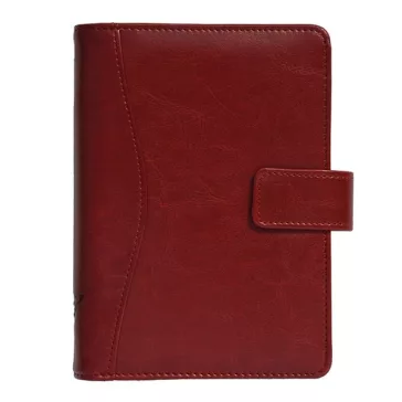   Gyűrűs kalendárium SATURNUS M231 sárga lapos bordó műbőr 2026.