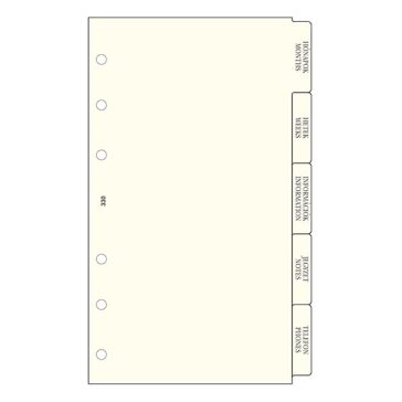   Gyűrűs kalendárium betét SATURNUS M330 elválasztólap sárga lapos