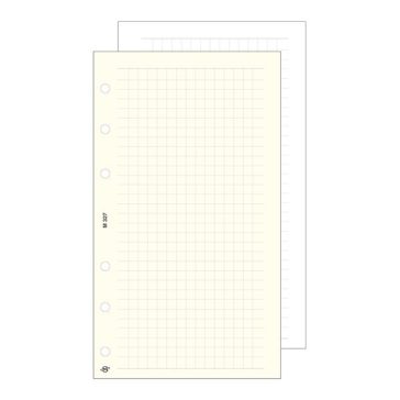   Gyűrűs kalendárium betét SATURNUS S327/F négyzethálós jegyzetlap fehér lapos