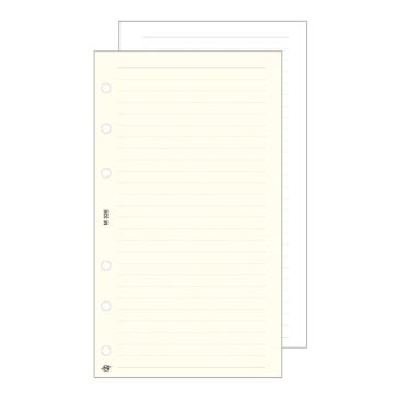   Gyűrűs kalendárium betét SATURNUS L326/F vonalas jegyzetlap fehér lapos