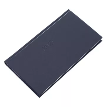   Zsebnaptár REALSYSTEM Standard fekvő fehér lapos kék 2027