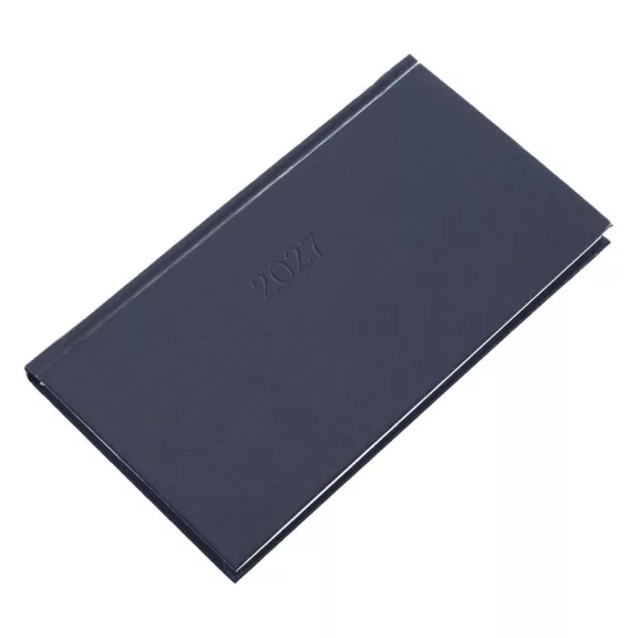 Zsebnaptár REALSYSTEM Standard fekvő fehér lapos kék 2027 Zsebnaptár REALSYSTEM Standard fekvő fehér lapos kék 2027