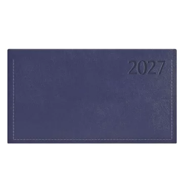   Zsebnaptár TOPTIMER Traditional T030 fekvő fehér lapos kék 2027