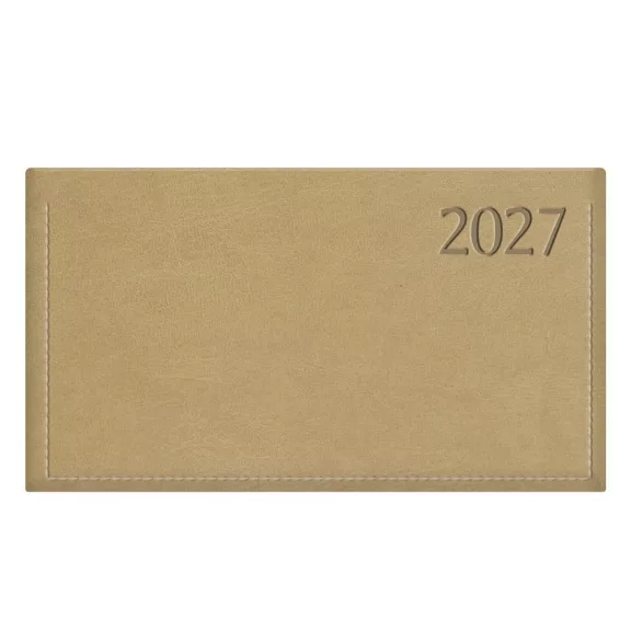 Zsebnaptár TOPTIMER Traditional T030 fekvő fehér lapos bézs 2027 Zsebnaptár TOPTIMER Traditional T030 fekvő fehér lapos bézs 2027