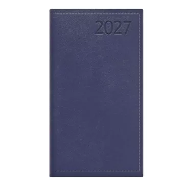   Zsebnaptár TOPTIMER Traditional T035 álló fehér lapos kék 2027