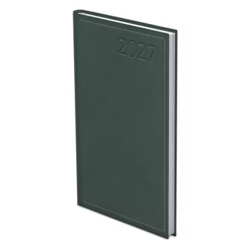   Zsebnaptár TOPTIMER Traditional T035 álló fehér lapos zöld 2027