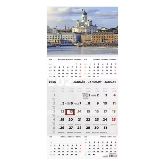 Speditőr naptár TOPTIMER T076 1 tömbös 5 havi Város 2027 Speditőr naptár TOPTIMER T076 1 tömbös 5 havi Város 2027