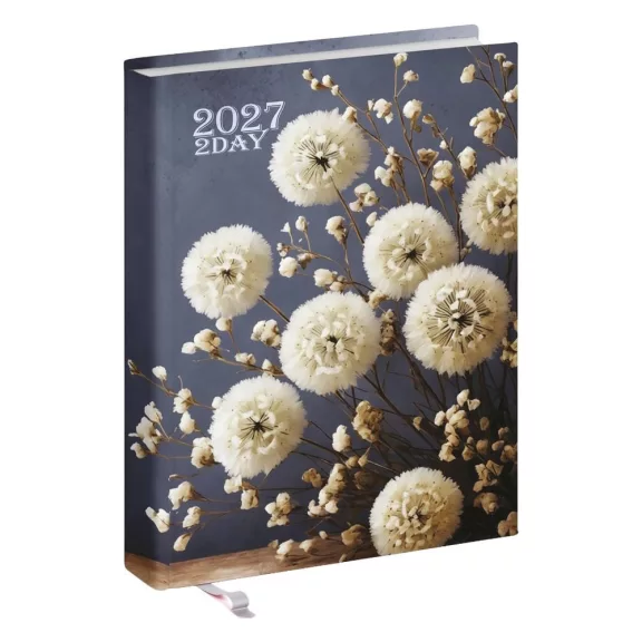 Zsebnaptár REALSYSTEM 2 Day B/6 kétnapos álló fehér lapos Orchidea 2027 Zsebnaptár REALSYSTEM 2 Day B/6 kétnapos álló fehér lapos Orchidea 2027