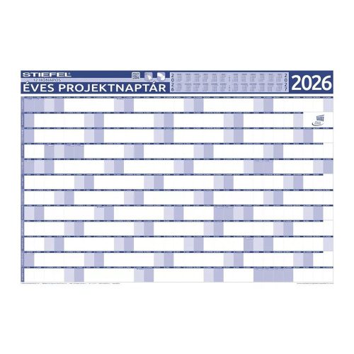 Tervezőnaptár STIEFEL 2026  70x100 cm 2 oldalas éves 14 havi