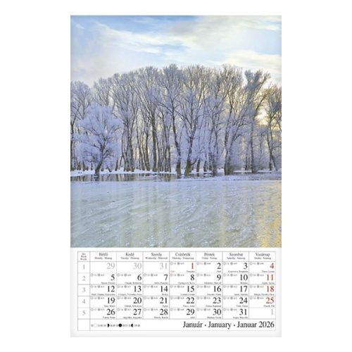 Falinaptár CSG 210x320mm álló Vizeink világa 2026.