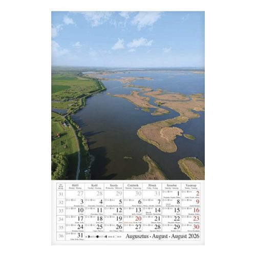 Falinaptár CSG 210x320mm álló Vizeink világa 2026.