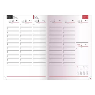   Határidőnapló REALSYSTEM Linett B/5 heti fehér lapos zöld-türkiz 2027
