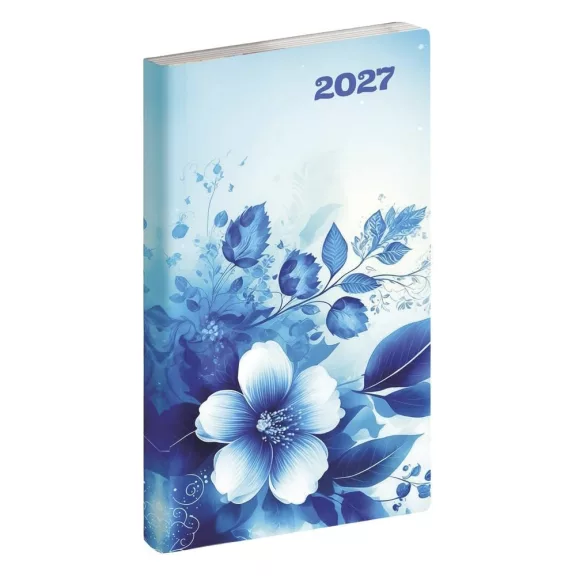 Zsebnaptár REALSYSTEM Flexi álló fehér lapos Írisz 2027 Zsebnaptár REALSYSTEM Flexi álló fehér lapos Írisz 2027