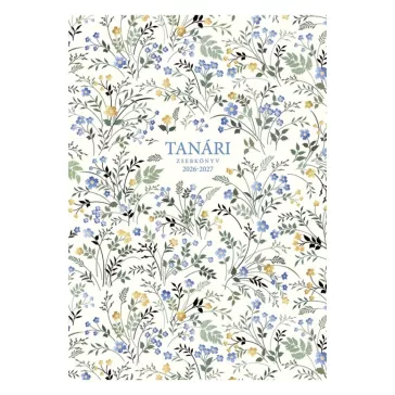   Tanári zsebkönyv TOPTIMER P200 papírborító A/5 heti 145x205 mm Kisvirág 2026-2027