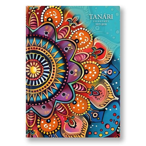 Tanári zsebkönyv TOPTIMER papírborító A/5 heti 145x205 mm  Oriental 2025-2026