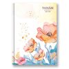Tanári zsebkönyv TOPTIMER papírborító A/5 heti 145x205 mm  Pipacs 2025-2026