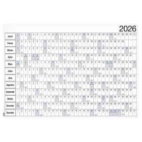   Plakátnaptár REALSYSTEM éves B/1 980x680mm kétoldalas 2026.