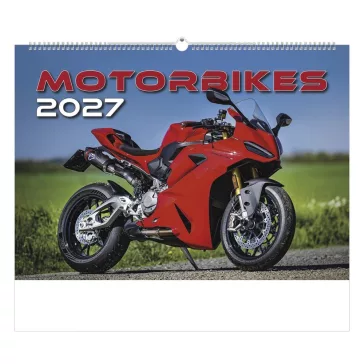 Falinaptár TOPTIMER T092 450x315mm fekvő Motorbikes 2027