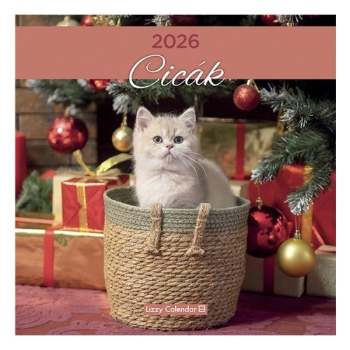 Falinaptár LIZZY CARD 300x600mm álló Cicák 2026.