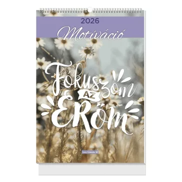   Falinaptár LIZZYCALENDAR B/4 álló spirálozott Motiváció 2027