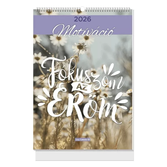 Falinaptár LIZZYCALENDAR B/4 álló spirálozott Motiváció 2027 Falinaptár LIZZYCALENDAR B/4 álló spirálozott Motiváció 2027