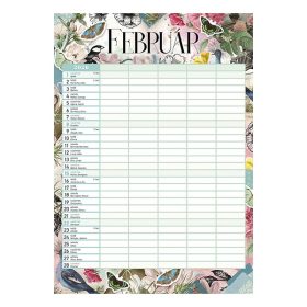   Falinaptár spirálozott LIZZY CARD B/4 álló Anyu tervezője Scrapbook Style 2026.