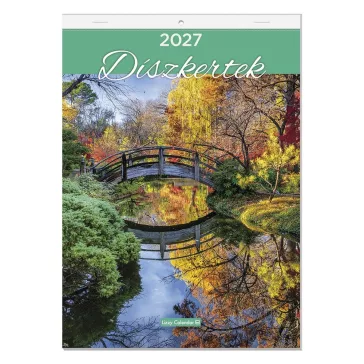 Falinaptár LIZZYCALENDAR A/4 álló Díszkertek 2027