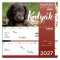 Falinaptár LIZZYCALENDAR 220x220mm 2 hetes mágneses Kutyák 2027