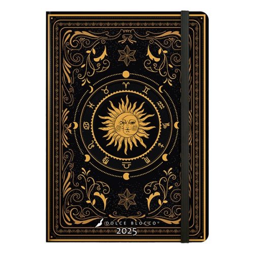 Határidőnapló DOLCE BLOCCO Secret Grande Zodiac A/5 heti keménytáblás gumis 2025.