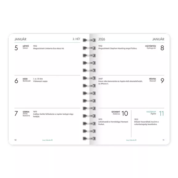 Határidőnapló LIZZY CARD B/6 heti spirálozott gumis Esport game on duty 2026.