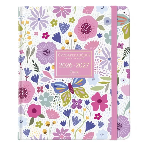 Óvodapedagógus tervező PLANALL B/5 heti 160x200mm PlanAll Neteducatio Flower Field 2026-2027 Óvodapedagógus tervező PLANALL B/5 heti 160x200mm PlanAll Neteducatio Flower Field 2026-2027