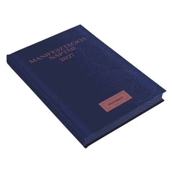 Határidőnapló REALSYSTEM Womanext Manifesztációs naptár A/5 heti fehér lapos navy blue 2027 Határidőnapló REALSYSTEM Womanext Manifesztációs naptár A/5 heti fehér lapos navy blue 2027