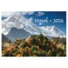 Falinaptár REALSYSTEM 460x320mm fekvő Hegyek 2026.