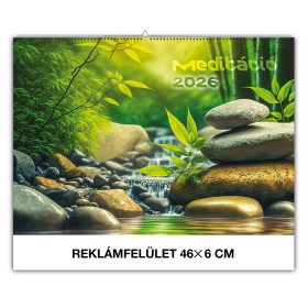 Falinaptár REALSYSTEM 460x320mm fekvő Meditáció 2026.