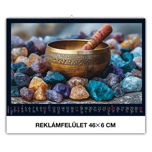 Falinaptár REALSYSTEM 460x320mm fekvő Meditáció 2026.