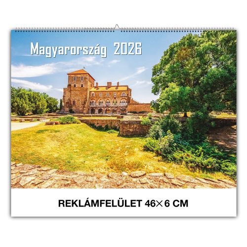 Falinaptár REALSYSTEM 460x320mm fekvő Magyarország 2026.