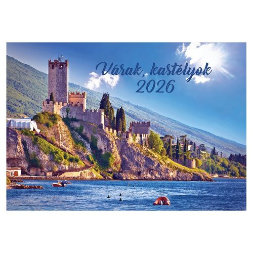 Falinaptár REALSYSTEM 460x320mm fekvő Várak kastélyok 2026.