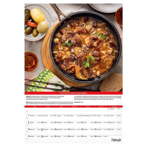 Falinaptár REALSYSTEM 340x485mm álló KonyhaShow 2026.